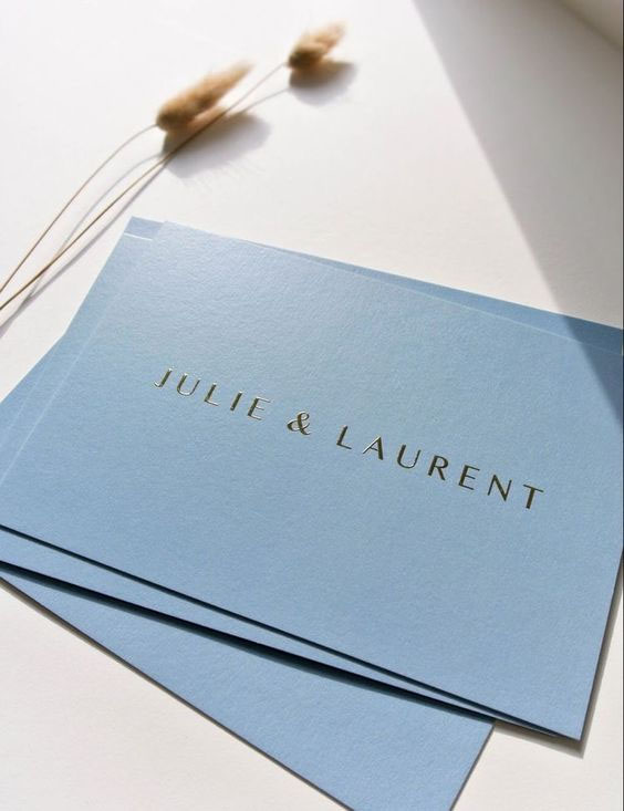 Elegant embossed and gold foiled visiting card printing in Hyderabad